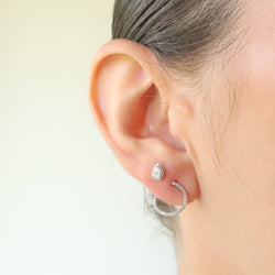 Circle Diamond Earrings