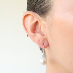 Pearl and Diamond Earrings