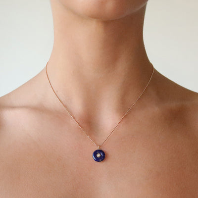 Lapis Lazuli and Diamond Necklace