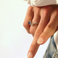 Sapphire and Diamond Ring