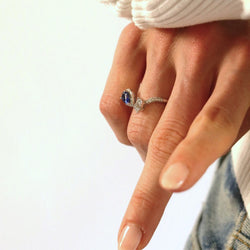 Sapphire and Diamond Ring