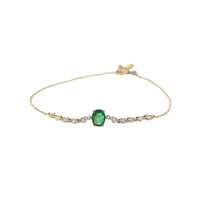 Clara Emerald and Diamond Bracelet