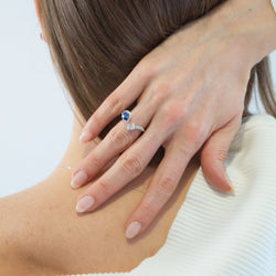 Sapphire and Diamond Ring