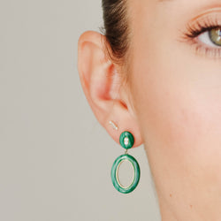 Thea Malachite Earrings