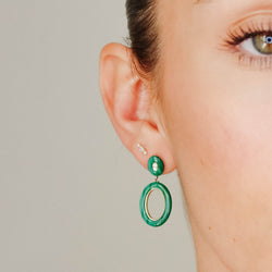 Thea Malachite Earrings