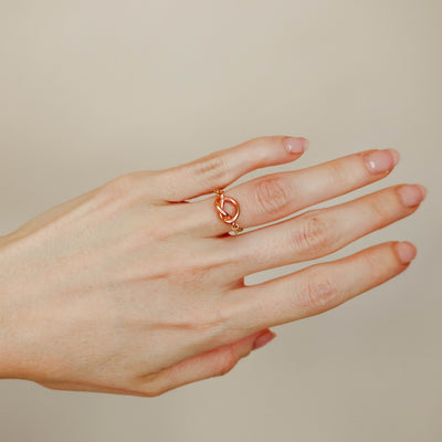 Two-tone Nodi Ring