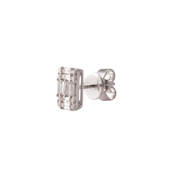 Rectangular Multi Diamond Studs