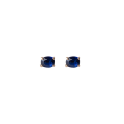Oval Sapphire Studs