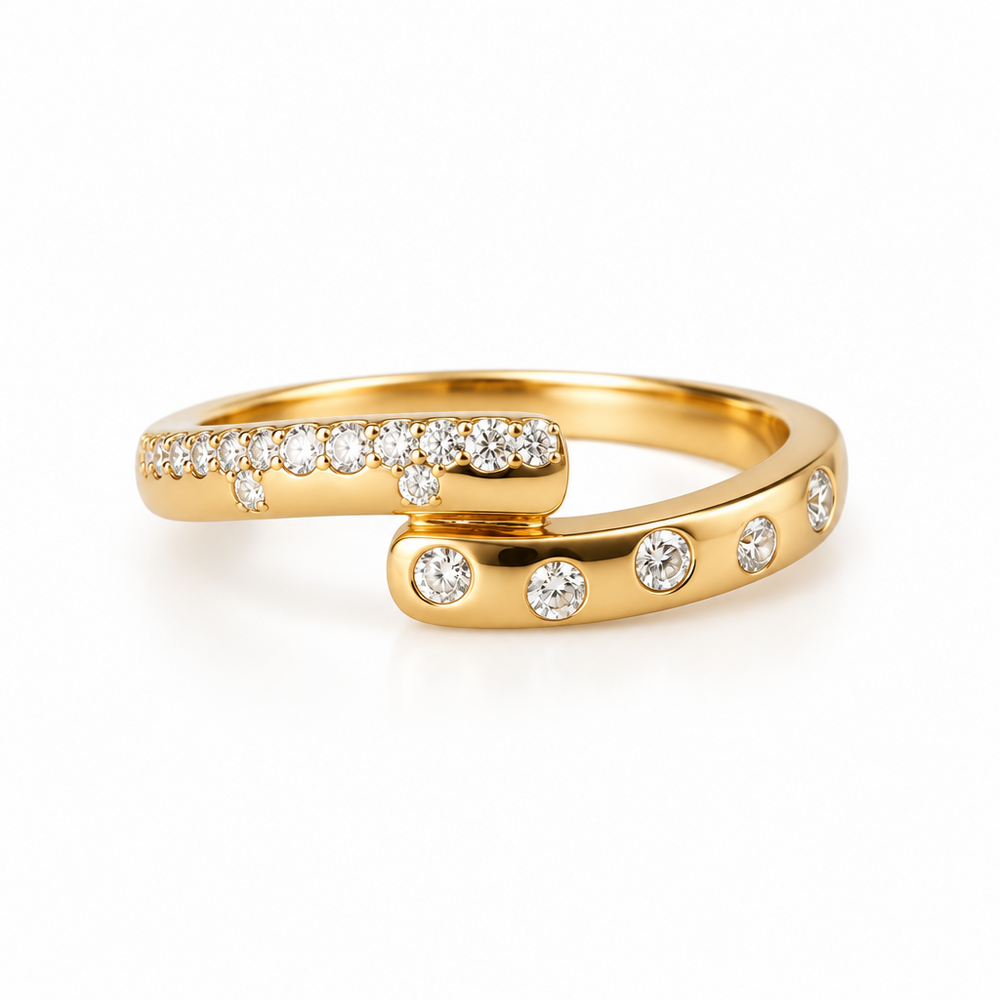 Serpent Thin Diamond Ring