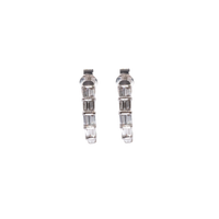 Baguette Cut Diamond Earrings