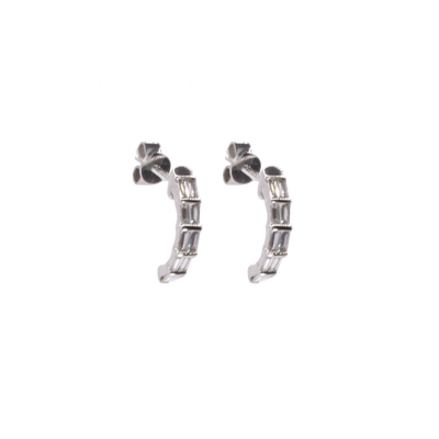 Baguette Cut Diamond Earrings