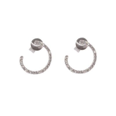 Circle Diamond Earrings