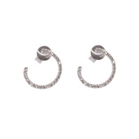Circle Diamond Earrings