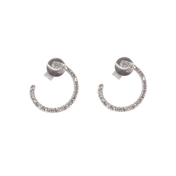 Circle Diamond Earrings