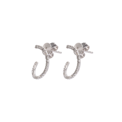 Circle Diamond Earrings