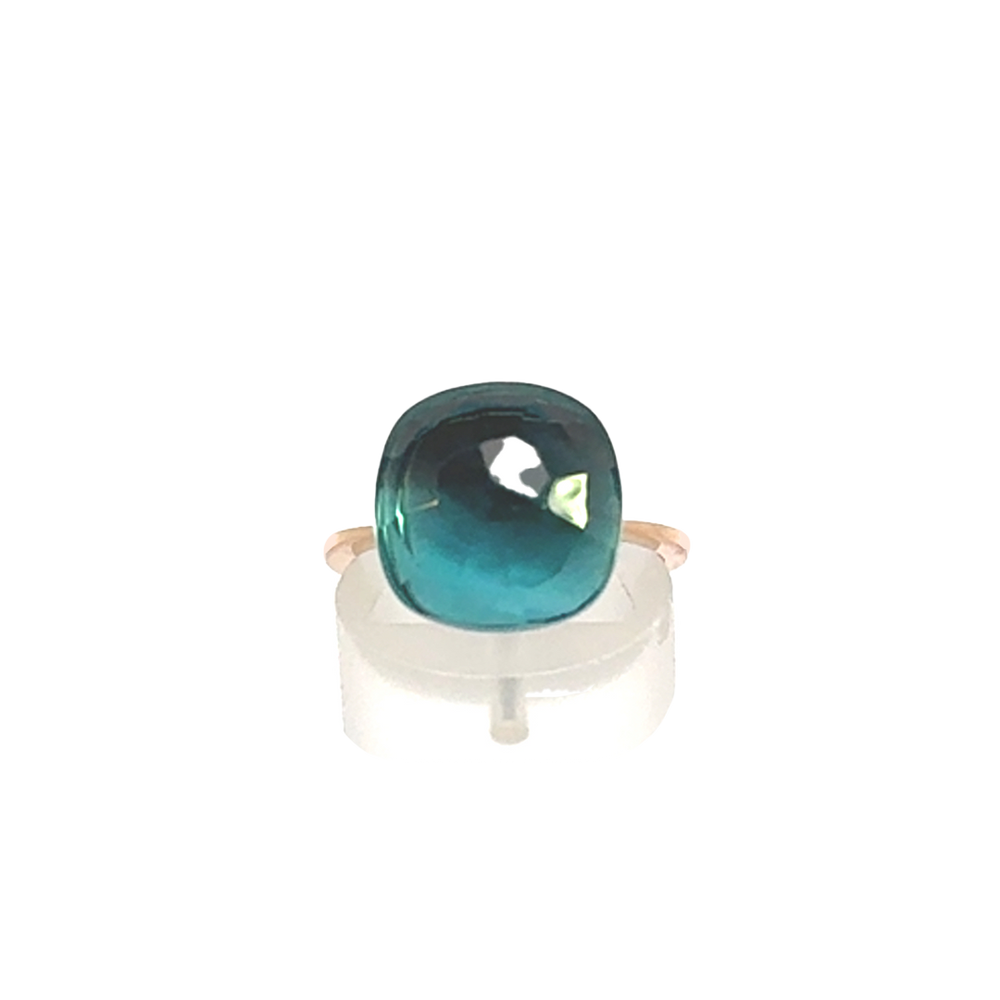 Faceted Cherry Squared Ring