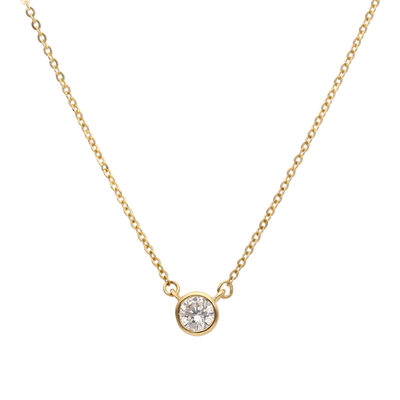 Round Zirconia Necklace 1.0