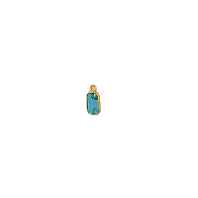 Swiss Blue Topaz Charm