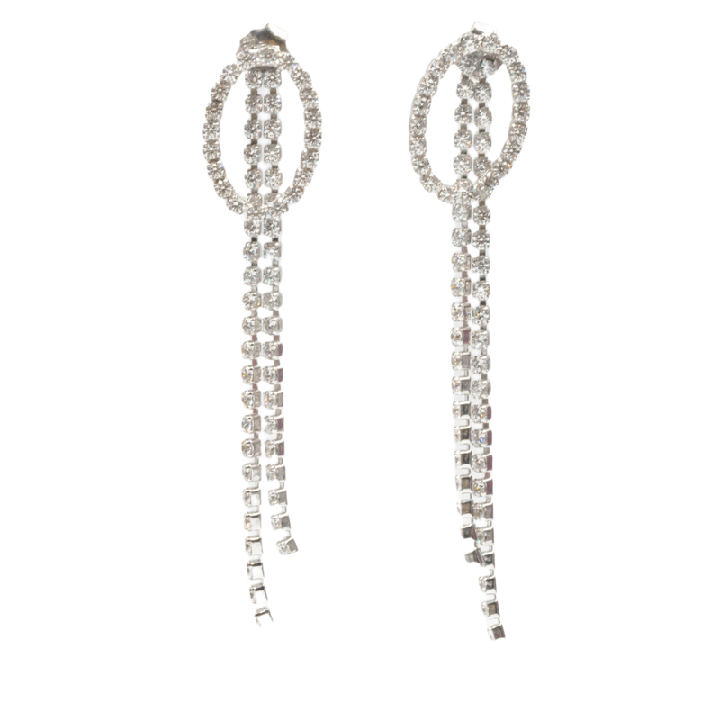 The 80´s Long Crystals Earrings