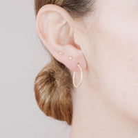 Engrave Thin Hoops Small