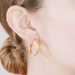 Crete hoops earrings