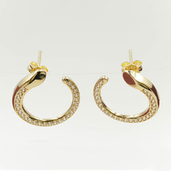 Serpent Crystal Earrings