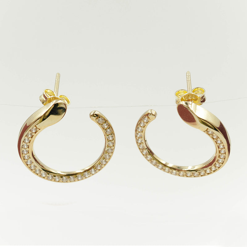 Serpent Crystal Earrings