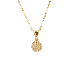 Round Pave Necklace
