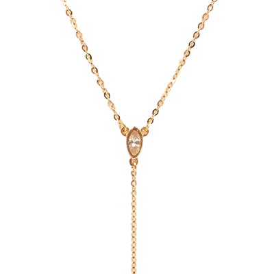 Marquise Crystal Long Necklace