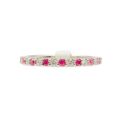 Aria Natural Diamonds and Rubies Half Band