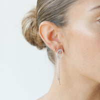 The 80's Long Crystal Earrings