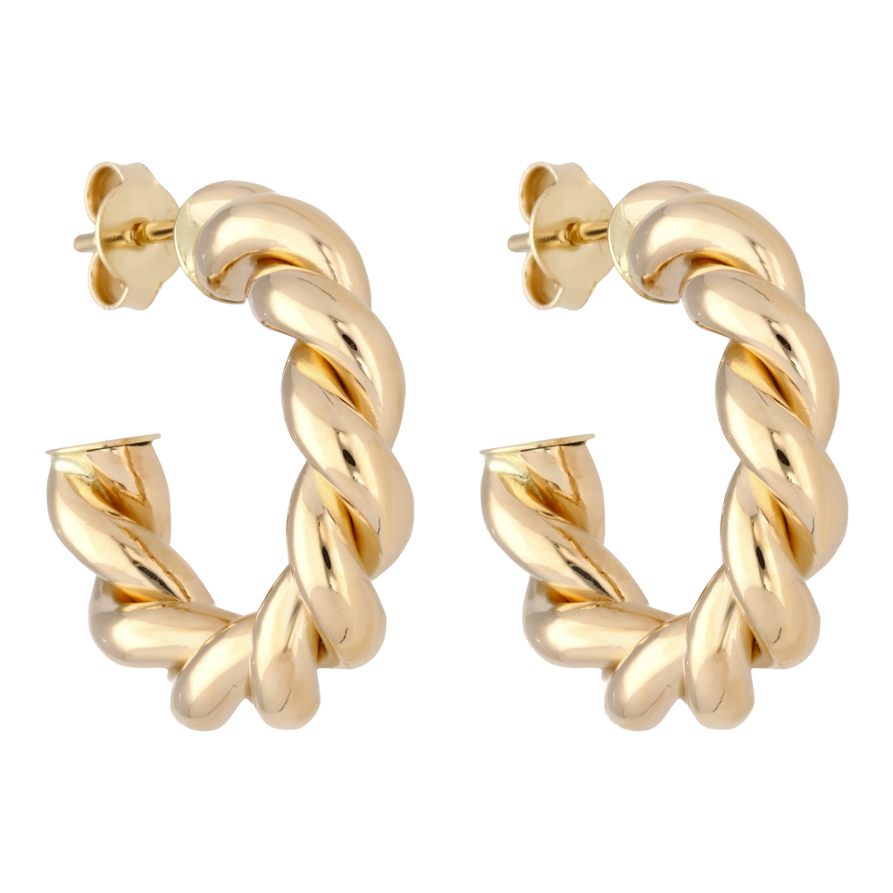 Studio Double Twisted Hoops Small