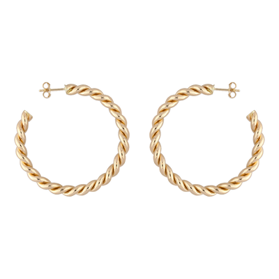 Studio Double Twisted Hoops Large