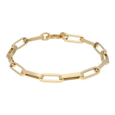 Squared Oval Link Bracelet