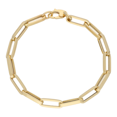 Squared Oval Link Bracelet