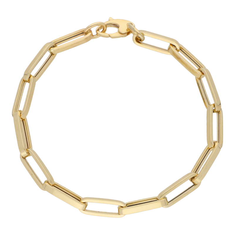 Squared Oval Link Bracelet