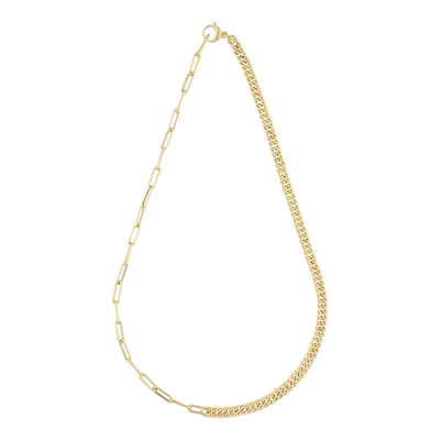 Sneak and Link Chain Necklace