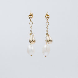 Petite ball pearl earrings