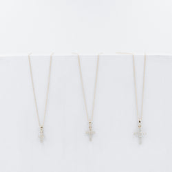 Cross crystal necklace mini