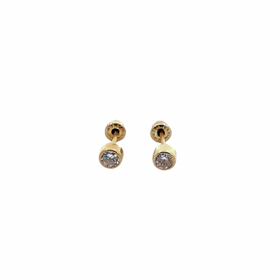 Round Zirconia studs