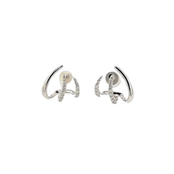 Coral Diamond Earrings