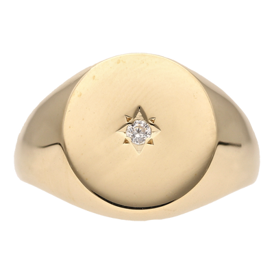 Signet Star Ring